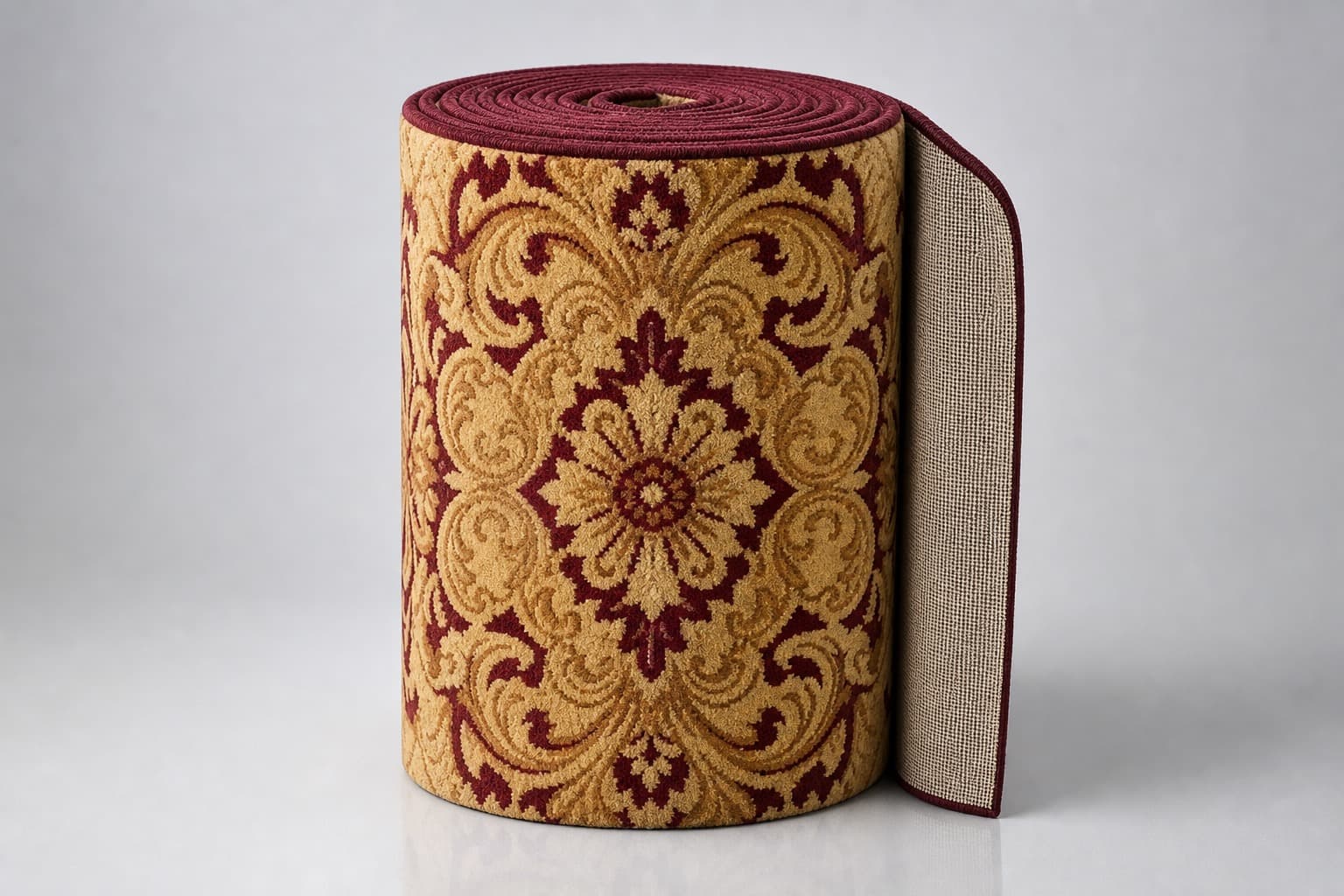 Wall-to-wall printed hotel broadloom carpet roll, 4m width, Vishomecarpet