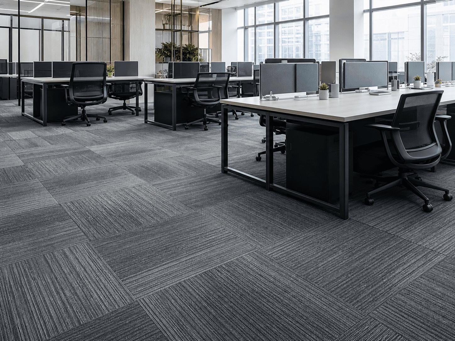 Commercial carpet tiles product background