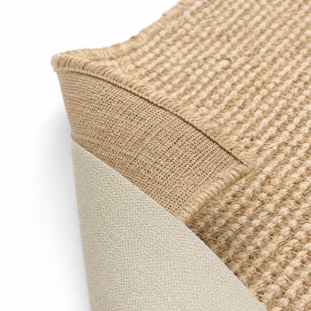 Non-slip natural latex and jute backing of sisal commercial carpet