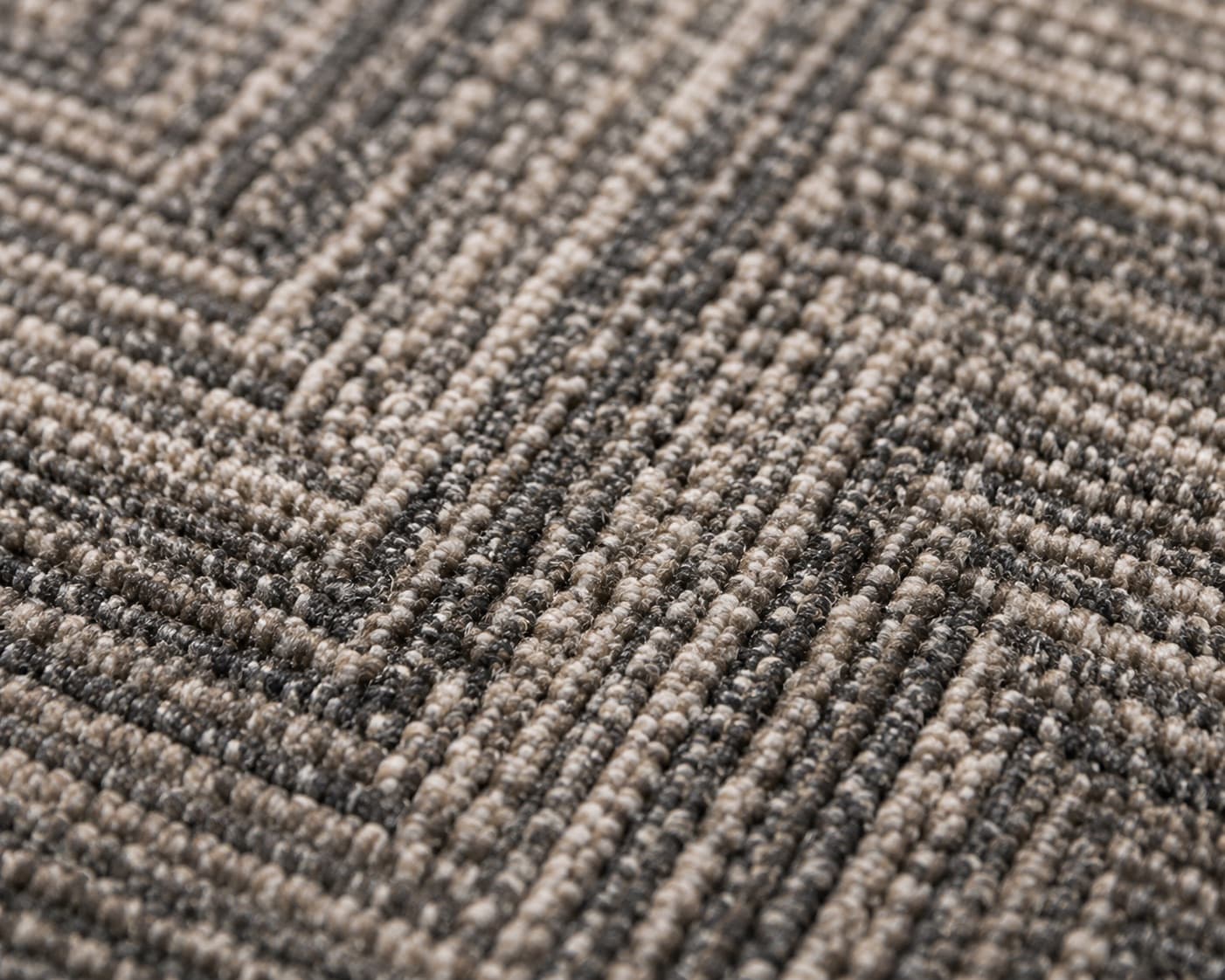 Close-up pile texture of commercial nylon carpet tiles for office carpet and hotel carpet floor projects