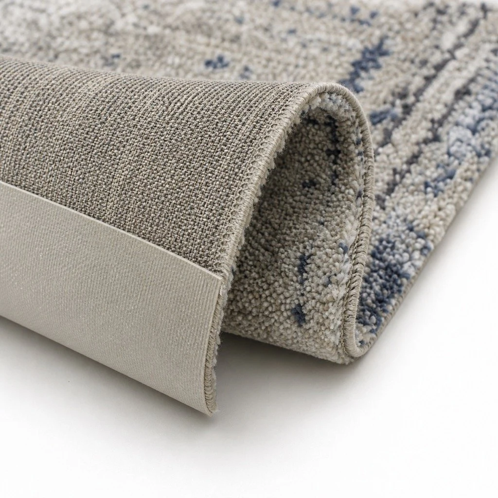 ActionBac backing detail of printed nylon hotel broadloom carpet