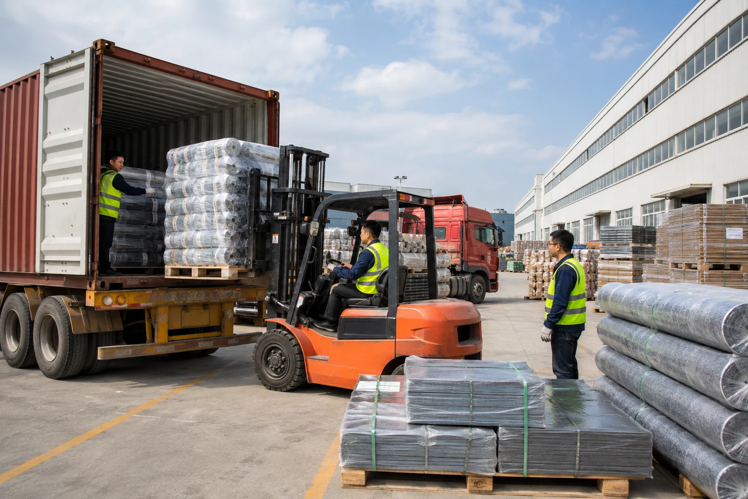 Vishome Carpet export packing and commercial carpet logistics