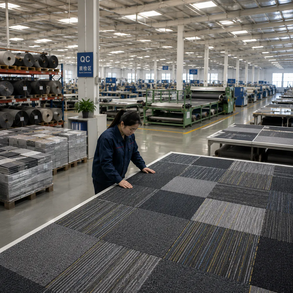 Commercial carpet quality control and technical document review