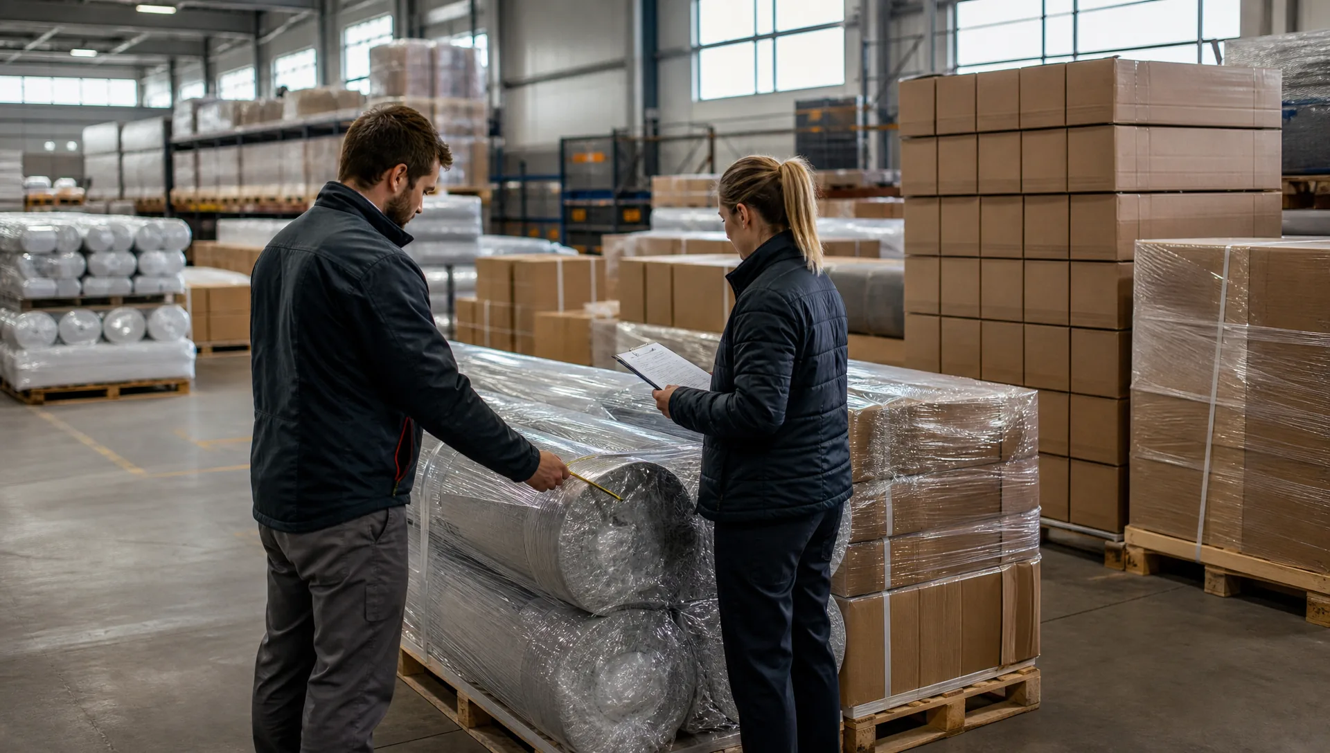 Illustrative UAE hotel carpet packing, cartons and delivery planning review