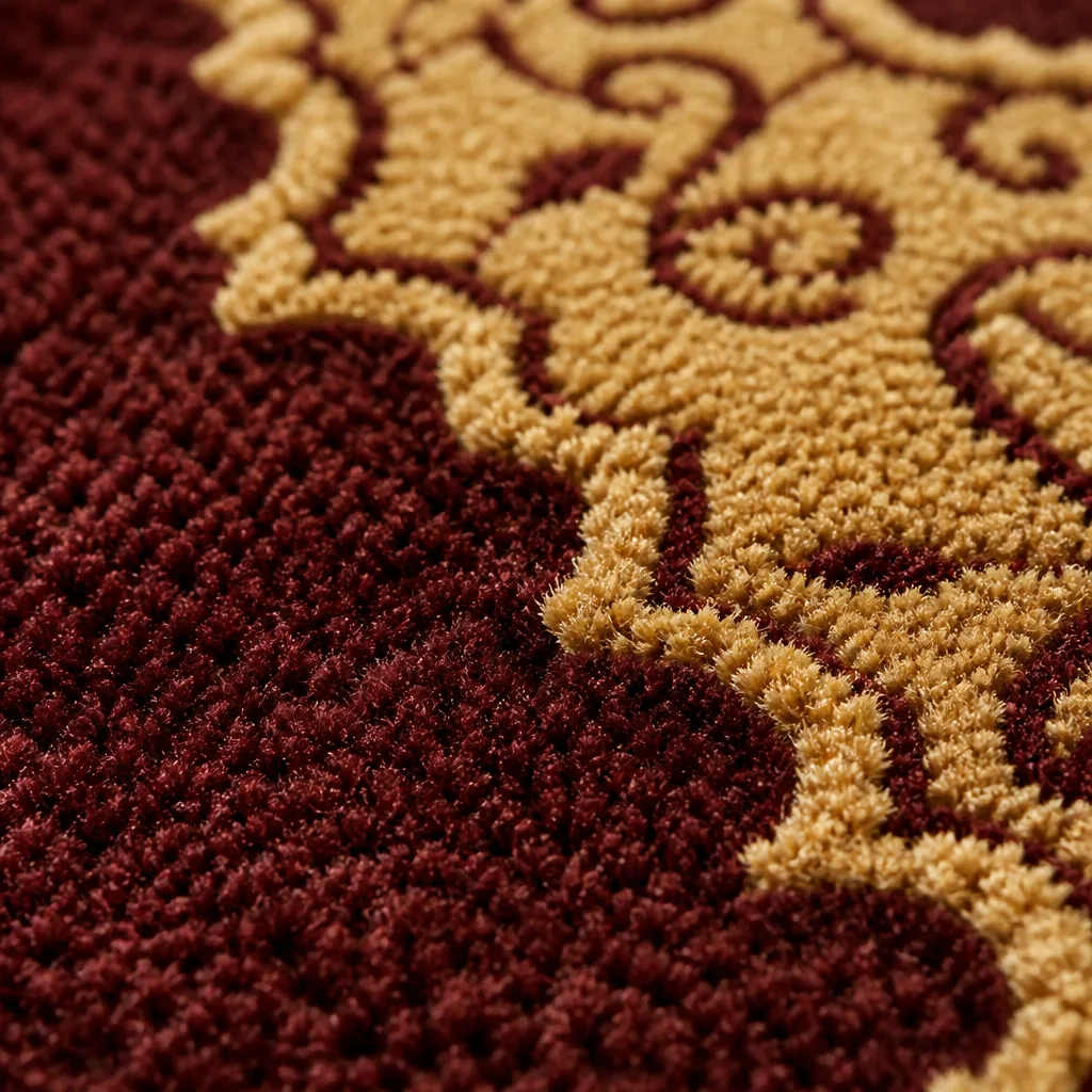 Close-up pattern detail for event hall and ballroom carpet planning