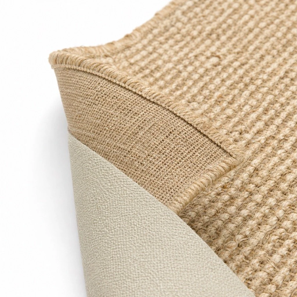 Non-slip natural latex and jute backing of sisal commercial carpet