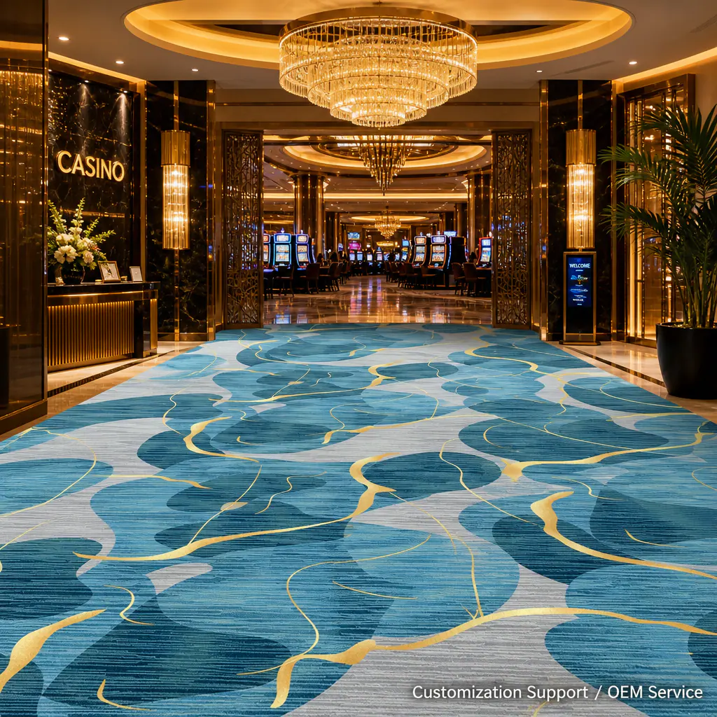Singapore Casino Carpet Supplier for Gaming Floors