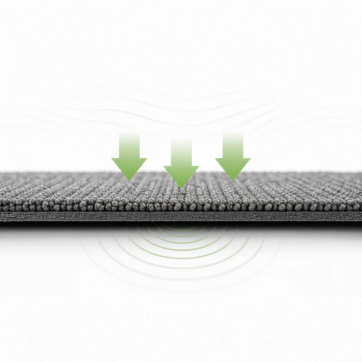 EcoCore carpet tile acoustic comfort detail for office flooring projects