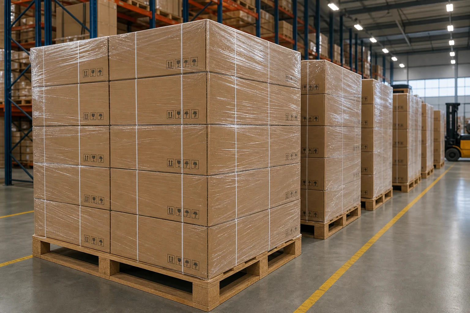 Export packaging for Vishomecarpet EcoCore commercial carpet tile orders