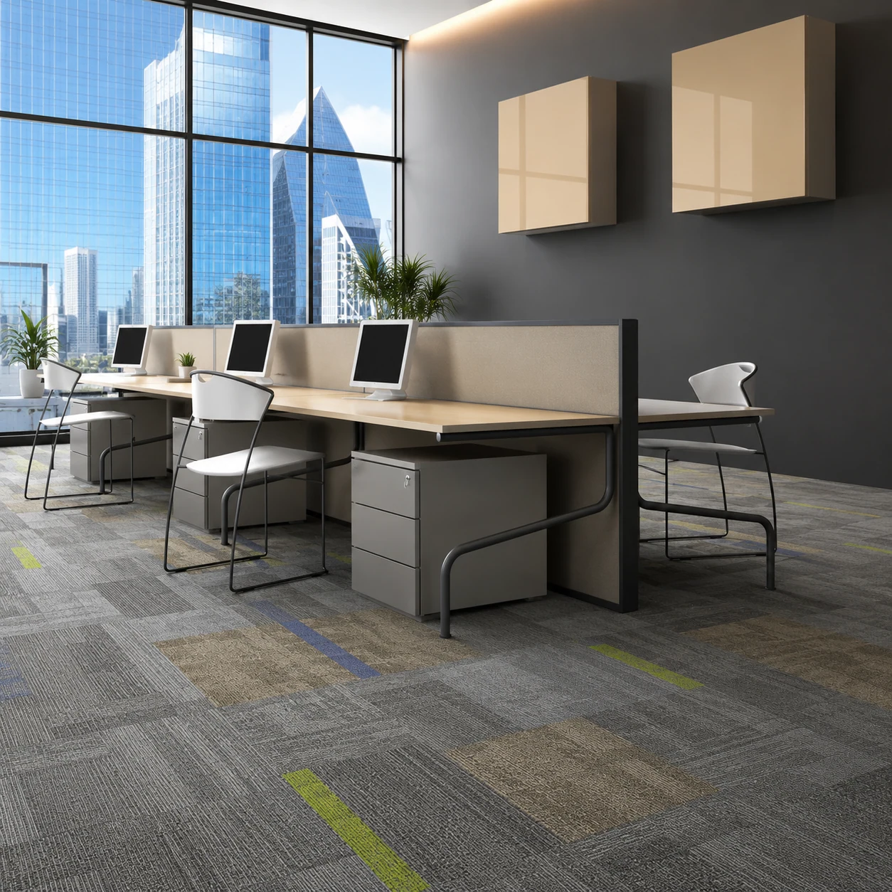 phased office flooring replacement Poland procurement planning for commercial office carpet projects