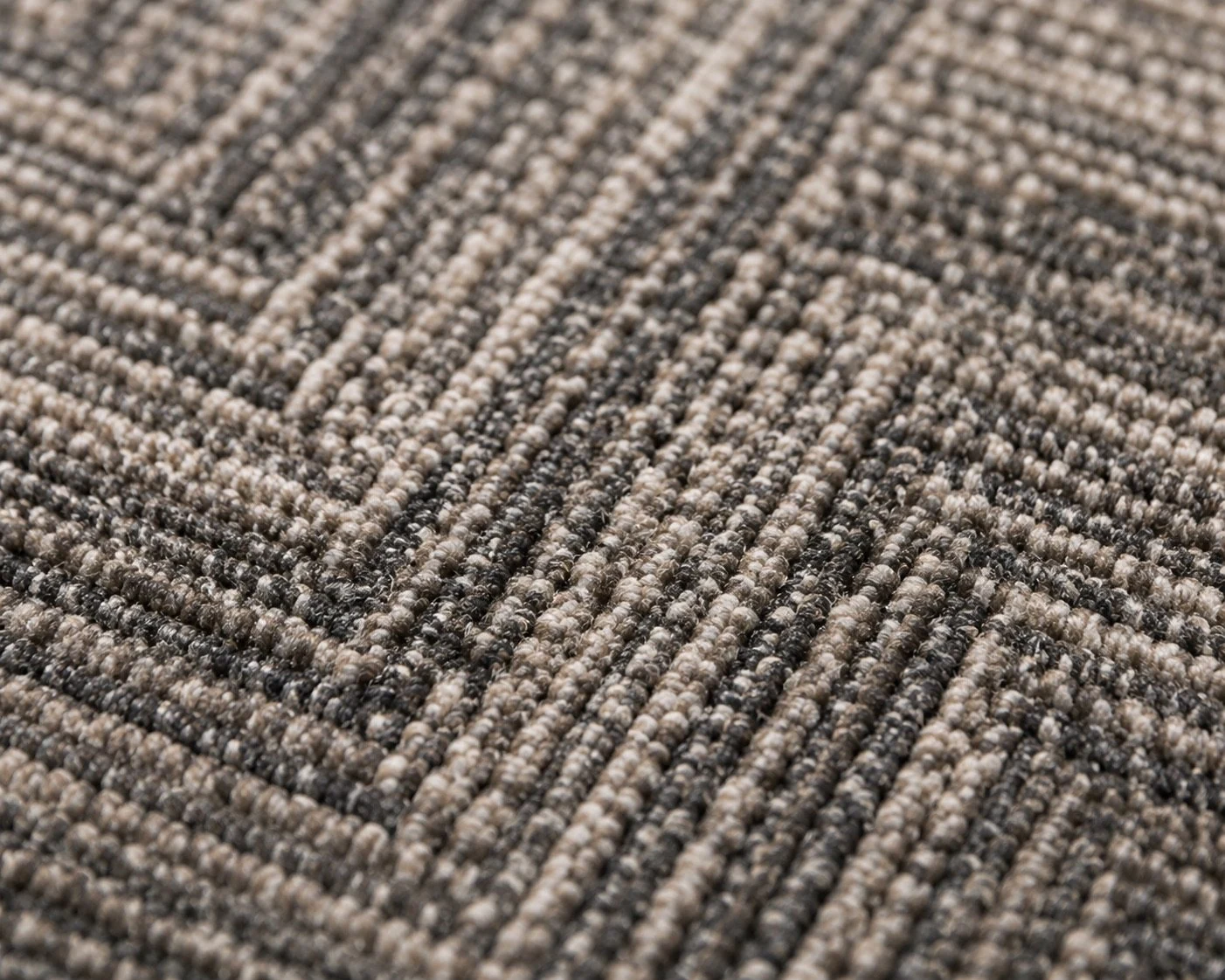 Close-up pile texture of commercial nylon carpet tiles for office carpet and hotel carpet floor projects