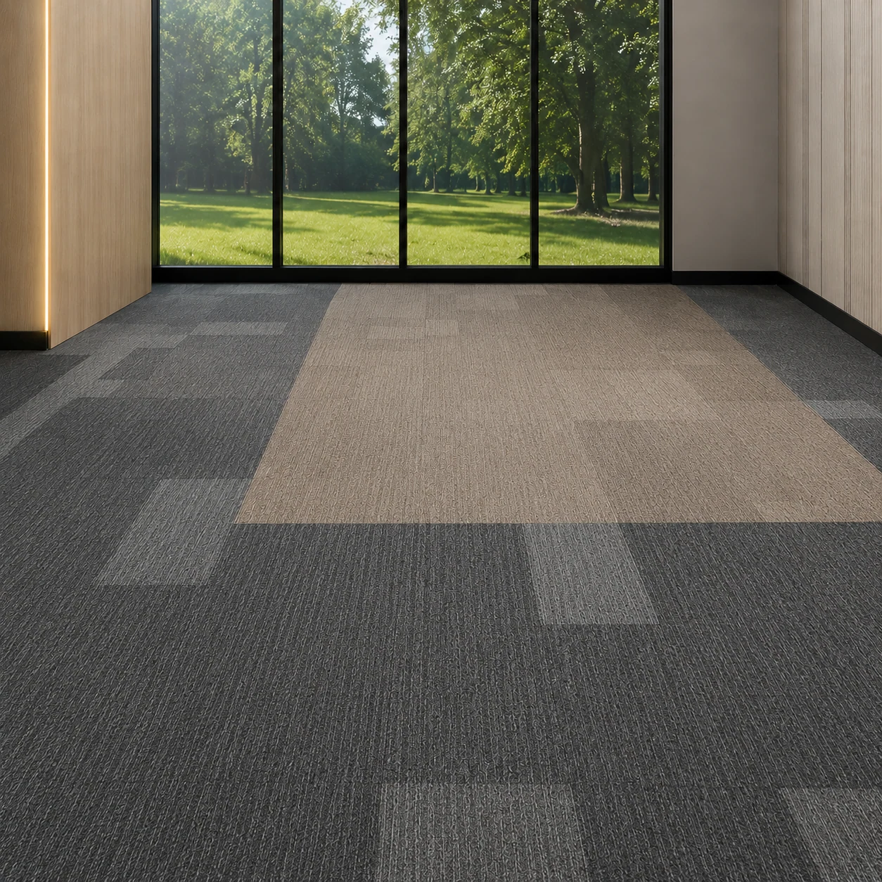 Commercial office carpet tiles used for a Canada phased renovation planning guide