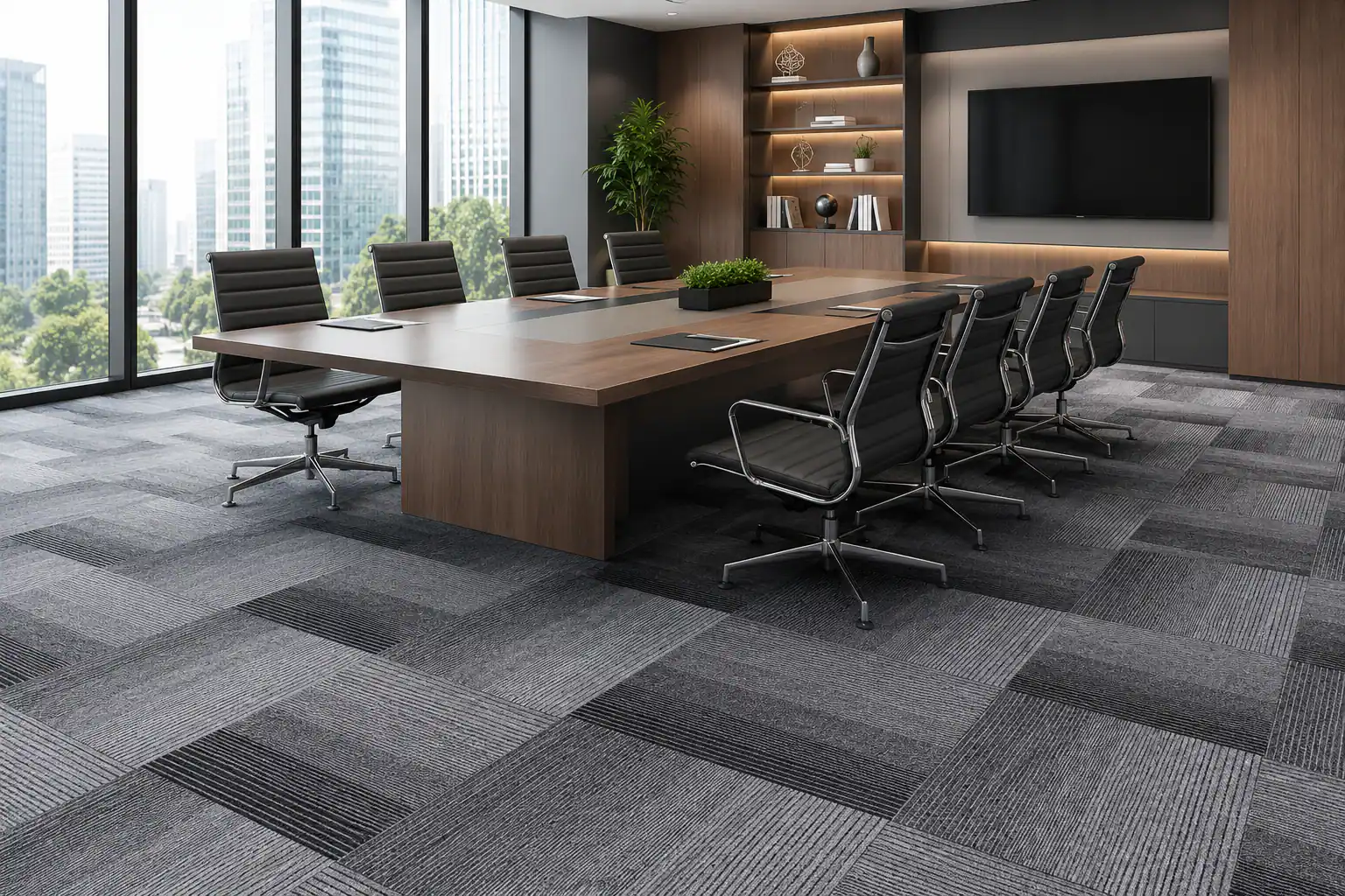 Office Carpet Tiles in Mexico: Chair Wheels, Phased Fit-Out and Spare Stock